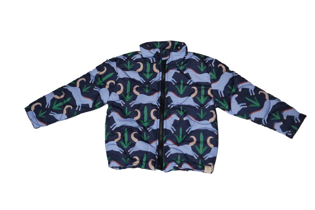 At Desenli Şişme Mont