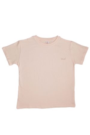 Unisex Basic Bej Çocuk Tişört (100% Pamuk)